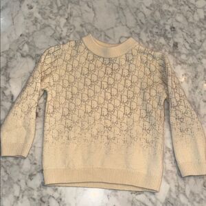 DIOR KIDS WOOL LOGO SWEATER 5Y